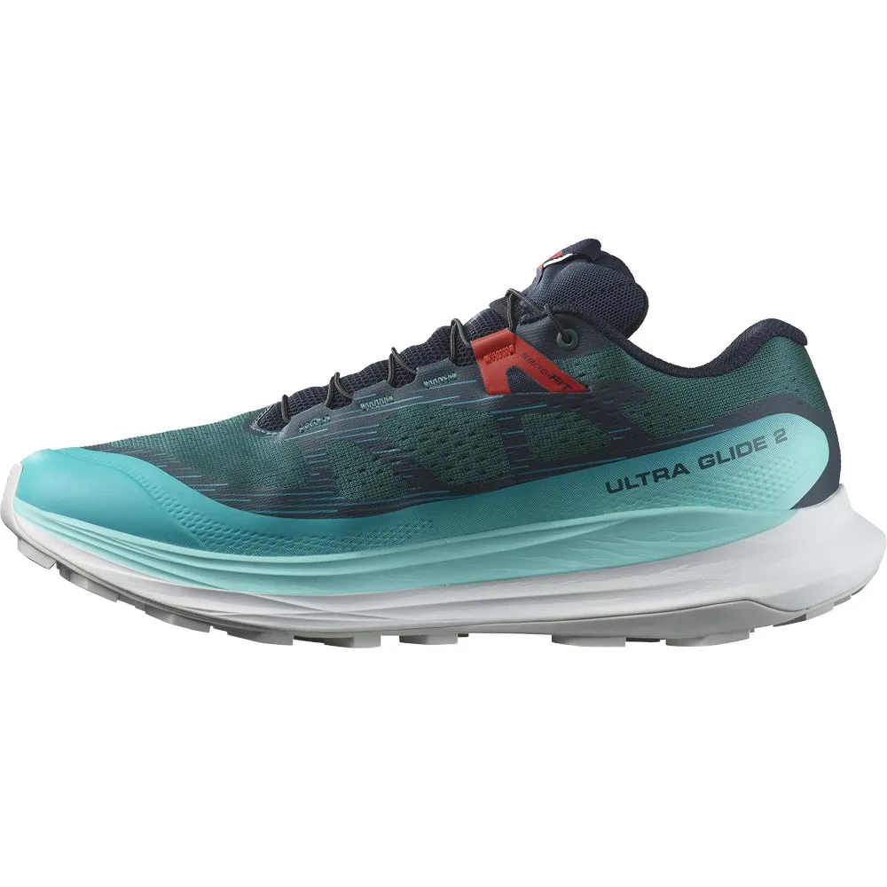 Salomon Ultra Glide 2 Trailskor Refurbished male, Atlantic deep / blue radiance / fiery r Salomon Ultra Glide 2 Trailskor Refurbished male, Atlantic deep / blue radiance / fiery r