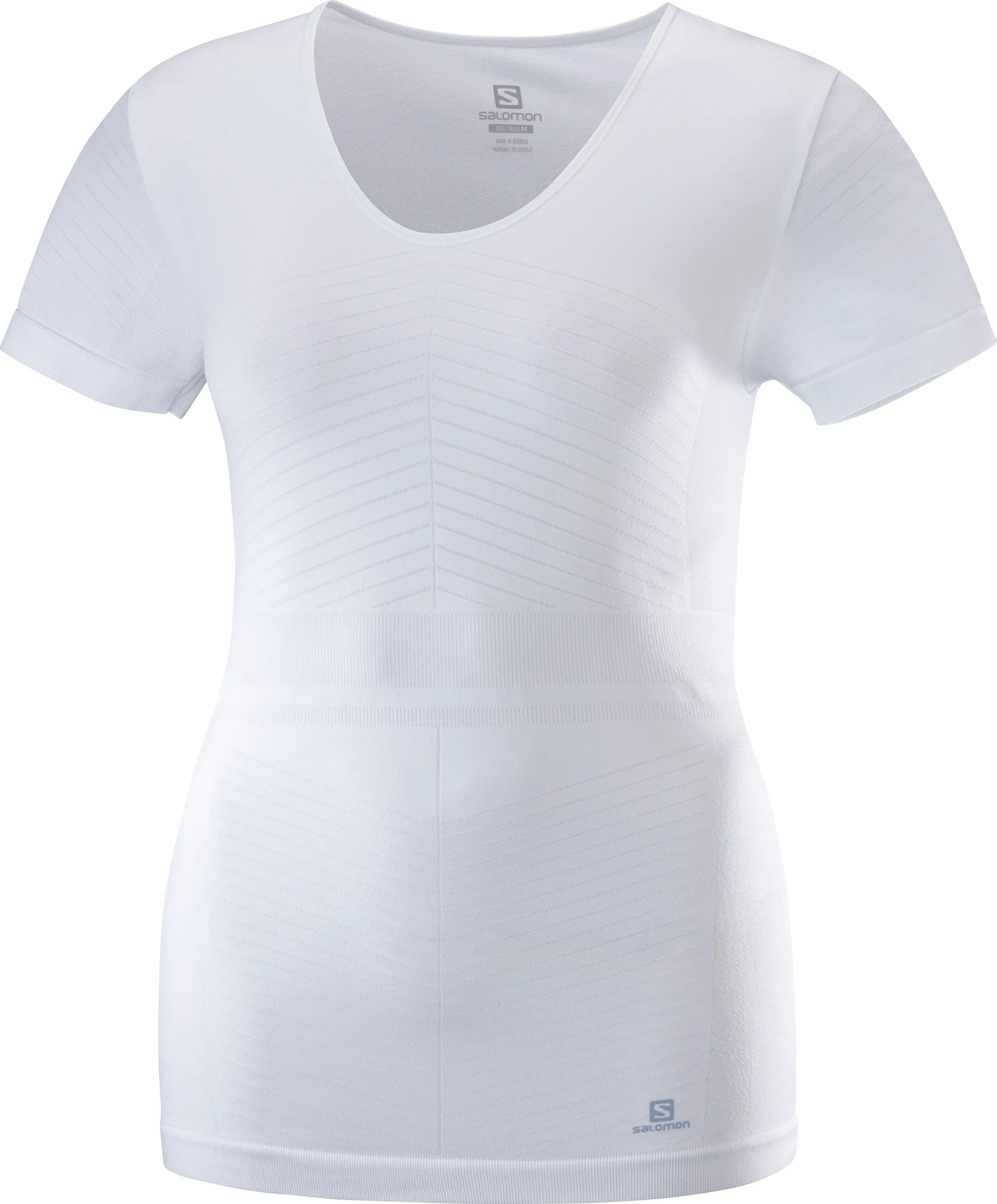 Salomon Women's Elevate Move'on SS Tee, White Salomon Women's Elevate Move'on SS Tee, White
