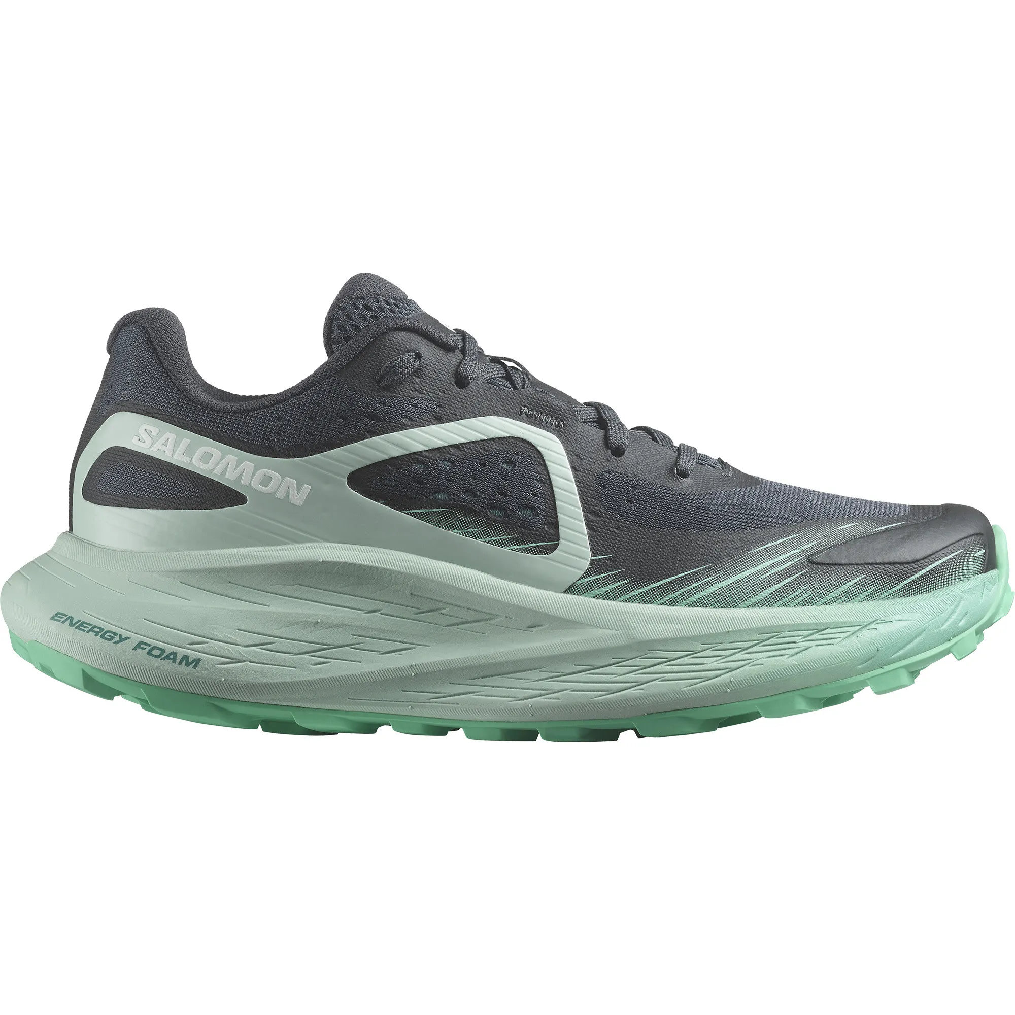 Salomon Women's Glide Max TR, Ebony/Blue Haze/Cockatoo