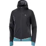 Salomon Women's Light Shell Jacket (2021), Black/Mallard Blue