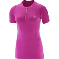 Salomon Women's Lightning Pro Short Sleeve Zip Tee Salomon Women's Lightning Pro Short Sleeve Zip Tee