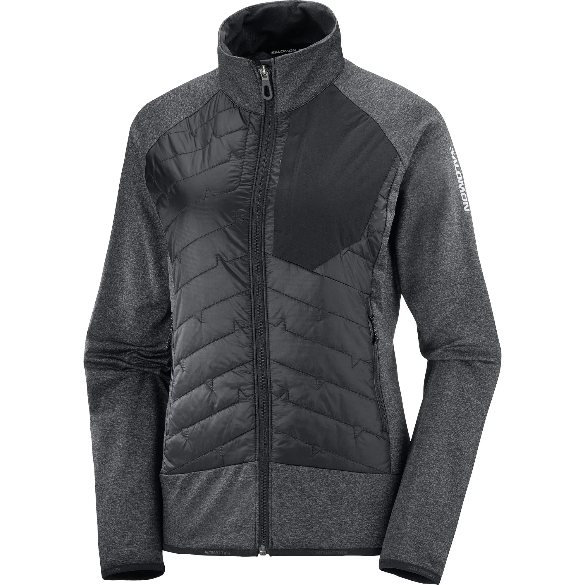 Salomon Women's MTN Primaloft Hybrid Mid Layer, DEEP BLACK/ Salomon Women's MTN Primaloft Hybrid Mid Layer, DEEP BLACK/
