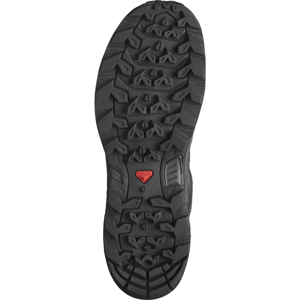 Salomon X-ward Leather Mid Goretex Vandringsskor, Ebony / phantom / black