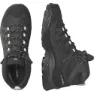 Salomon X-ward Leather Mid Goretex Vandringsskor, Ebony / phantom / black