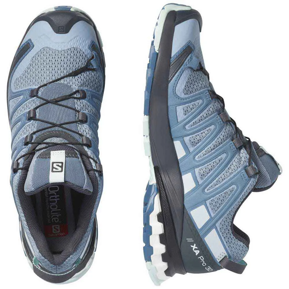 Salomon Xa Pro 3d V8 Trailskor female, Ashley blue / ebony / opal blue