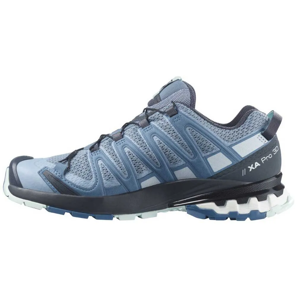 Salomon Xa Pro 3d V8 Trailskor female, Ashley blue / ebony / opal blue