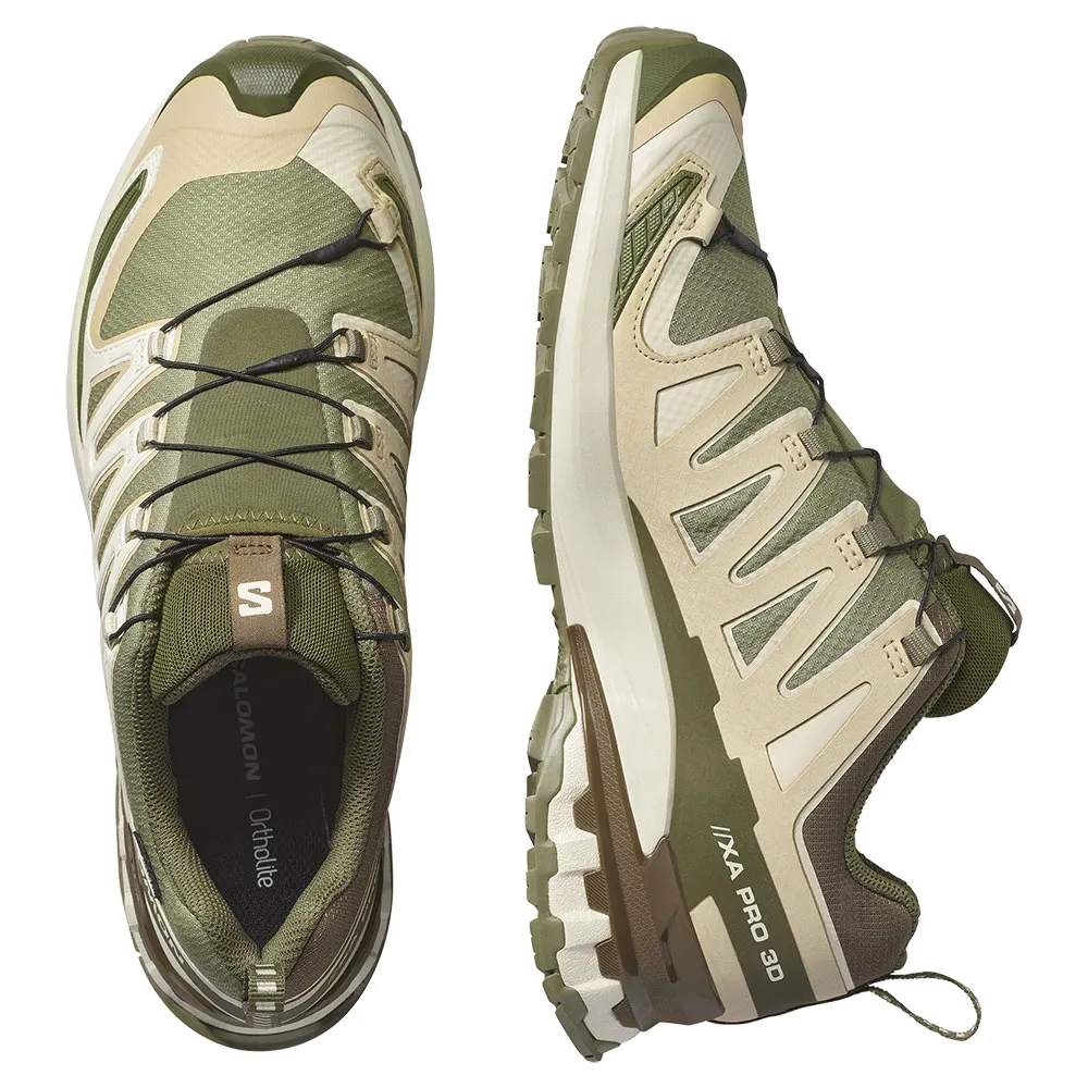 Salomon Xa Pro 3d V9 Goretex Trailskor Refurbished male, Deep lichen green / safari / dark earth