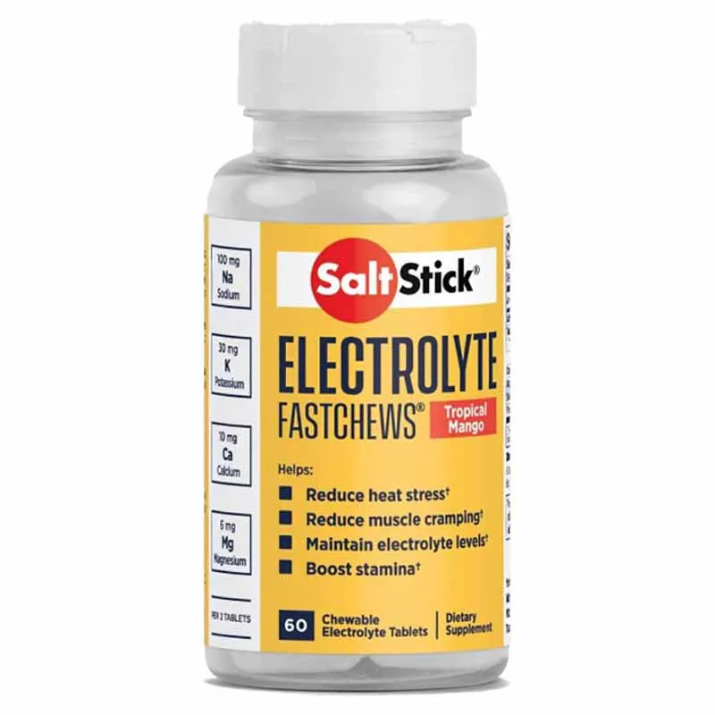 Saltstick Mango Fastchews Tabletter Tropisk 60 Enheter, Orange, One Size