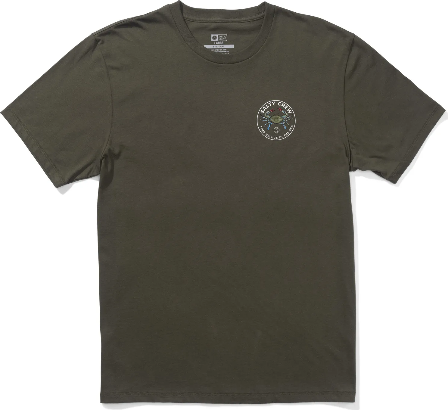 Salty Crew Men's Blue Crabber Short-Sleeve Premium Tee