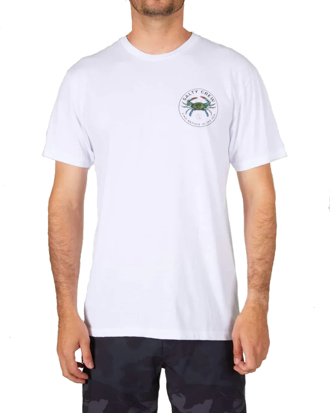 Salty Crew Men's Blue Crabber Short-Sleeve Premium Tee Salty Crew Men's Blue Crabber Short-Sleeve Premium Tee