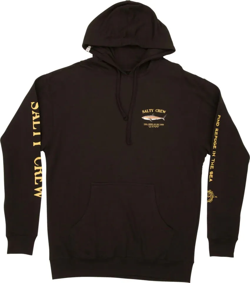 Salty Crew Men's Bruce Hood Fleece, Black