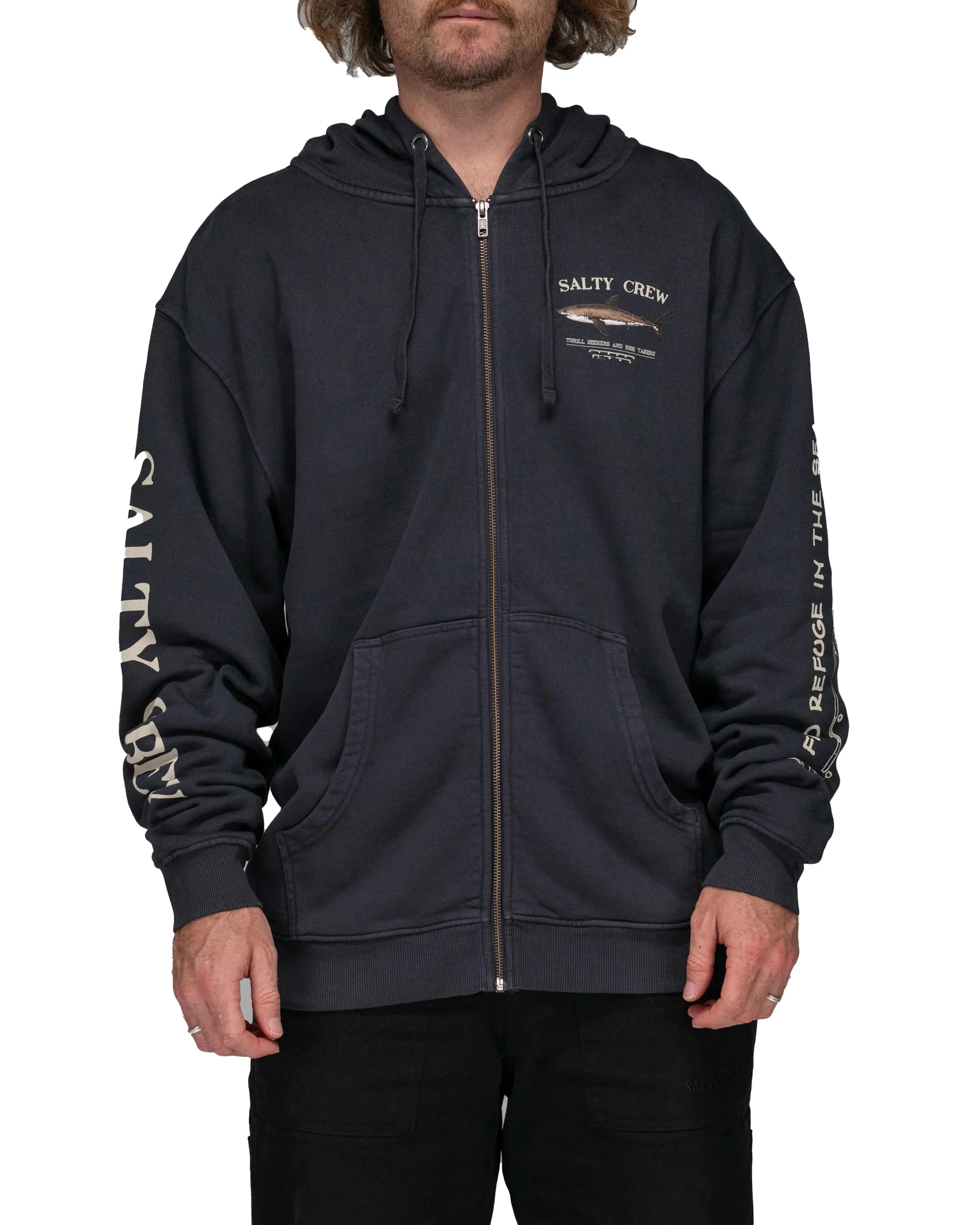 Salty Crew Men's Bruce Vintage Zip Fleece