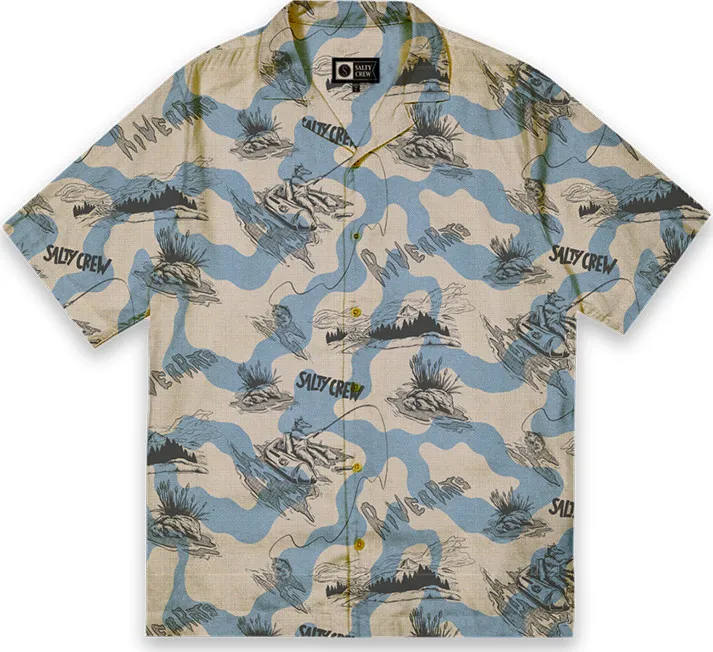 Salty Crew Men's River Rats Fill Short Sleeve Shirt