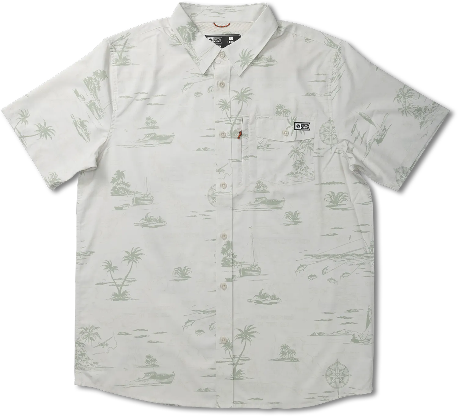 Salty Crew Men's Seafarer S/S Tech Woven Salty Crew Men's Seafarer S/S Tech Woven