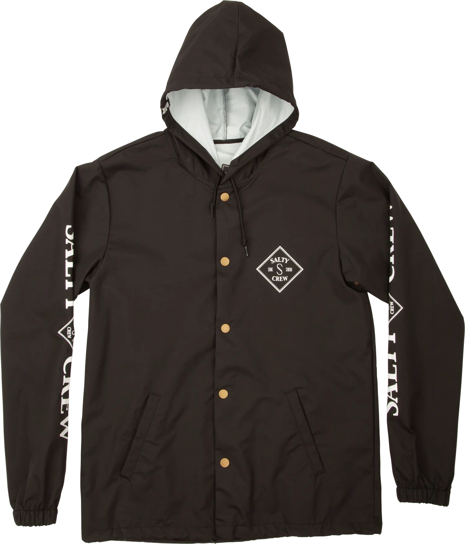 Salty Crew Men's Tippet Snap Jacket, Black Salty Crew Men's Tippet Snap Jacket, Black