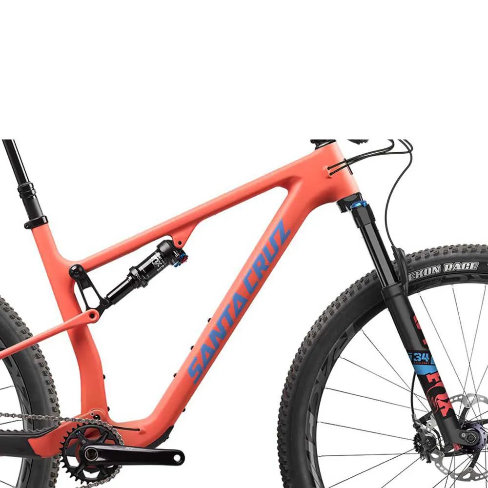 Santa Cruz Blur 4 Tr 29´´ Xt 2022 Mtb Cykel, Sockeye salmon / blue, XL