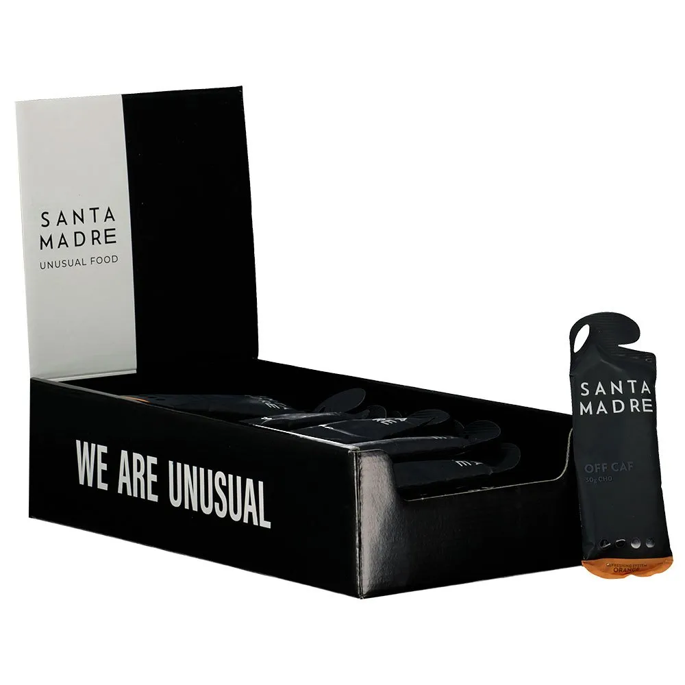 Santa Madre 30cho Off Caf Låda Med Energigeler Apelsin 50ml 30 Enheter, Orange, 50ml