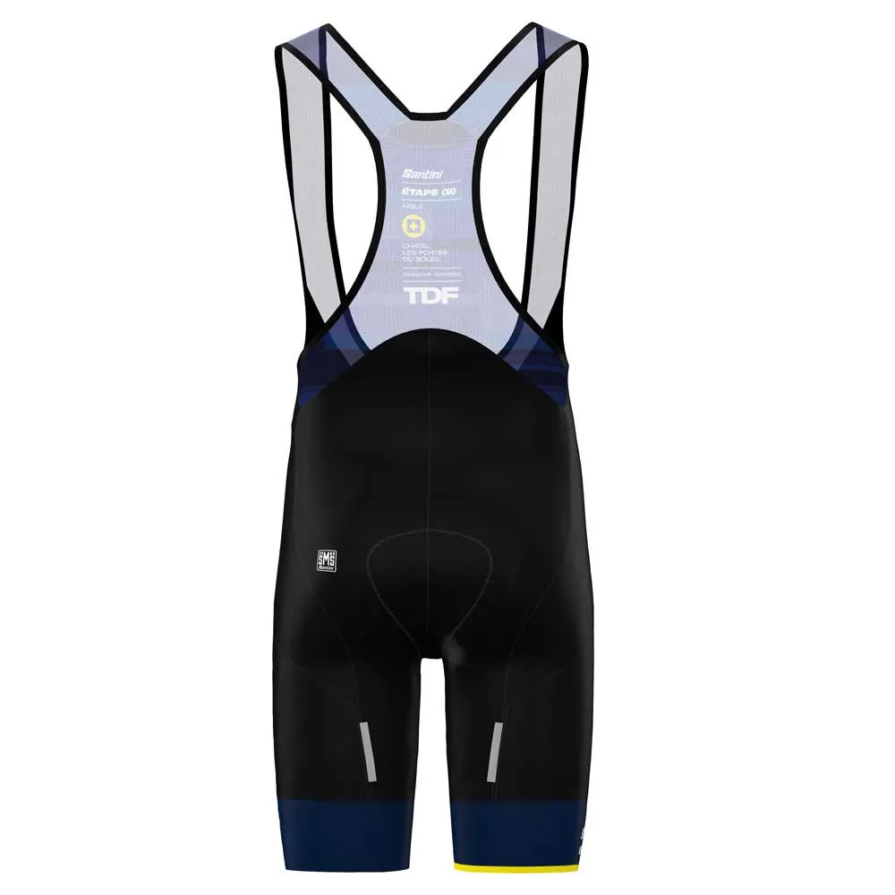 Santini Aigle Tour De Fance Official Cykelbyxor, Blue nautica Santini Aigle Tour De Fance Official Cykelbyxor, Blue nautica