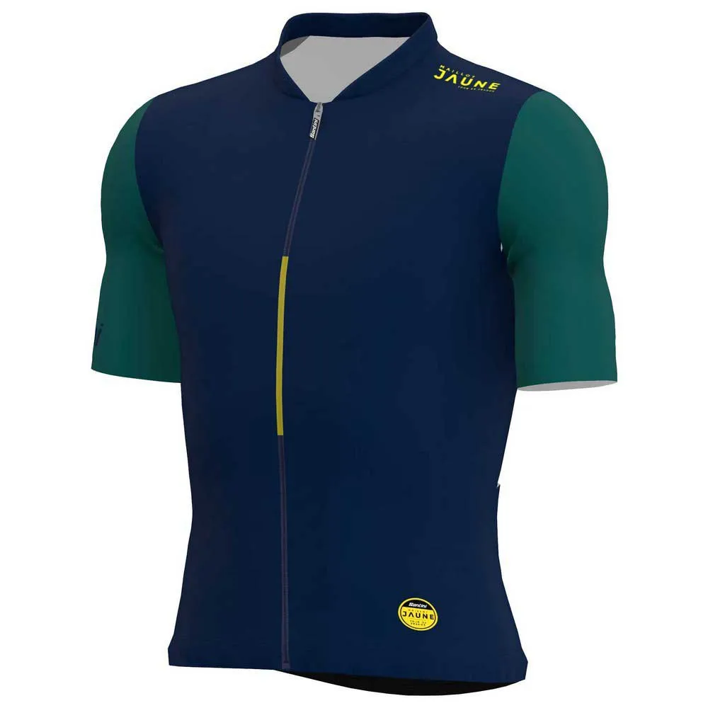 Santini Allez Le Maillot Jaune Korta ärmar Cykeltröja