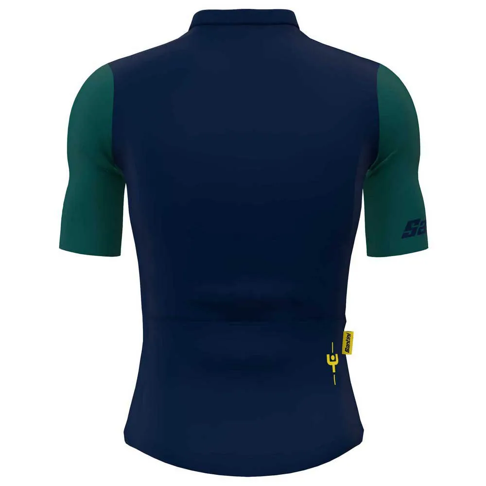 Santini Allez Le Maillot Jaune Korta ärmar Cykeltröja