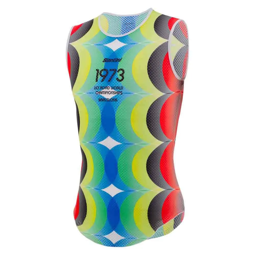 Santini Barcelona 1973 Uci Ärmlös Baslager, Print