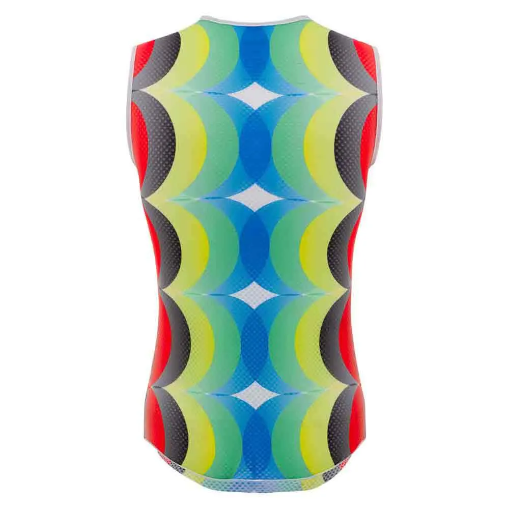 Santini Barcelona 1973 Uci Ärmlös Baslager, Print