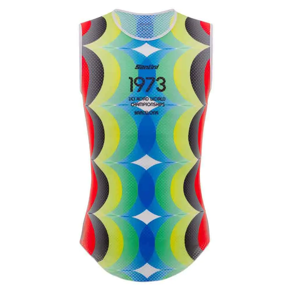 Santini Barcelona 1973 Uci Ärmlös Baslager, Print