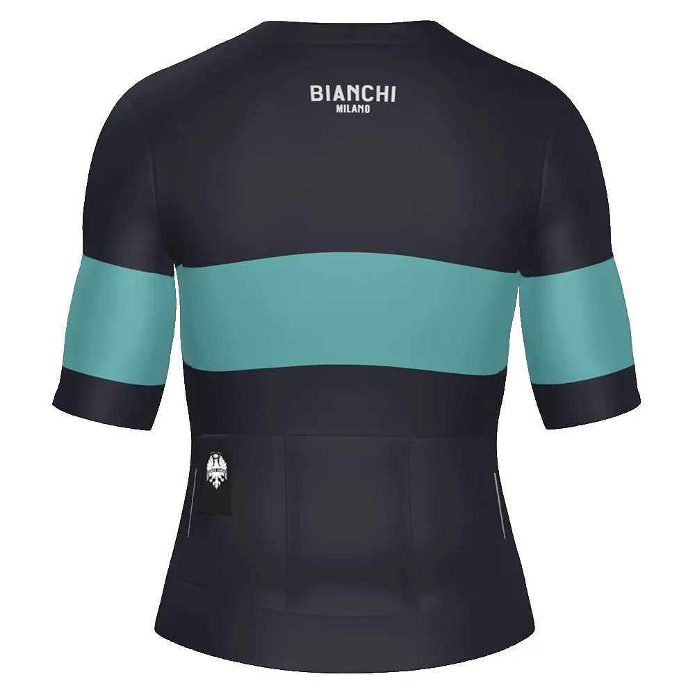 Santini Bianchi Milano Race 2025 Korta ärmar Cykeltröja Santini Bianchi Milano Race 2025 Korta ärmar Cykeltröja