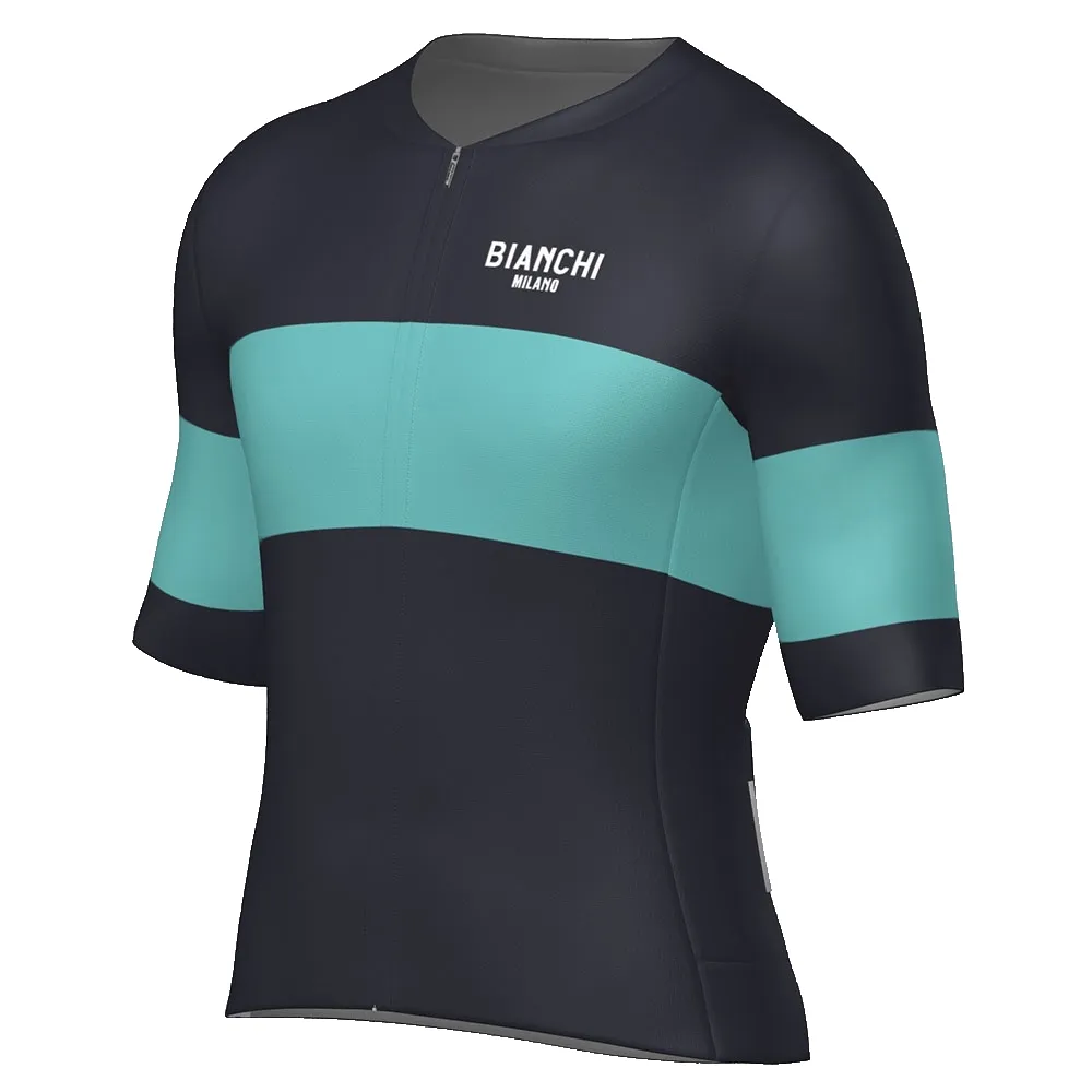 Santini Bianchi Milano Race 2025 Korta ärmar Cykeltröja Santini Bianchi Milano Race 2025 Korta ärmar Cykeltröja