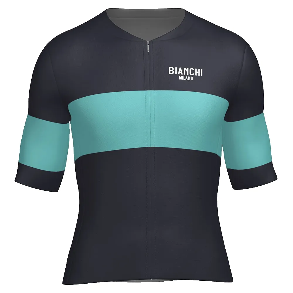 Santini Bianchi Milano Race 2025 Korta ärmar Cykeltröja Santini Bianchi Milano Race 2025 Korta ärmar Cykeltröja