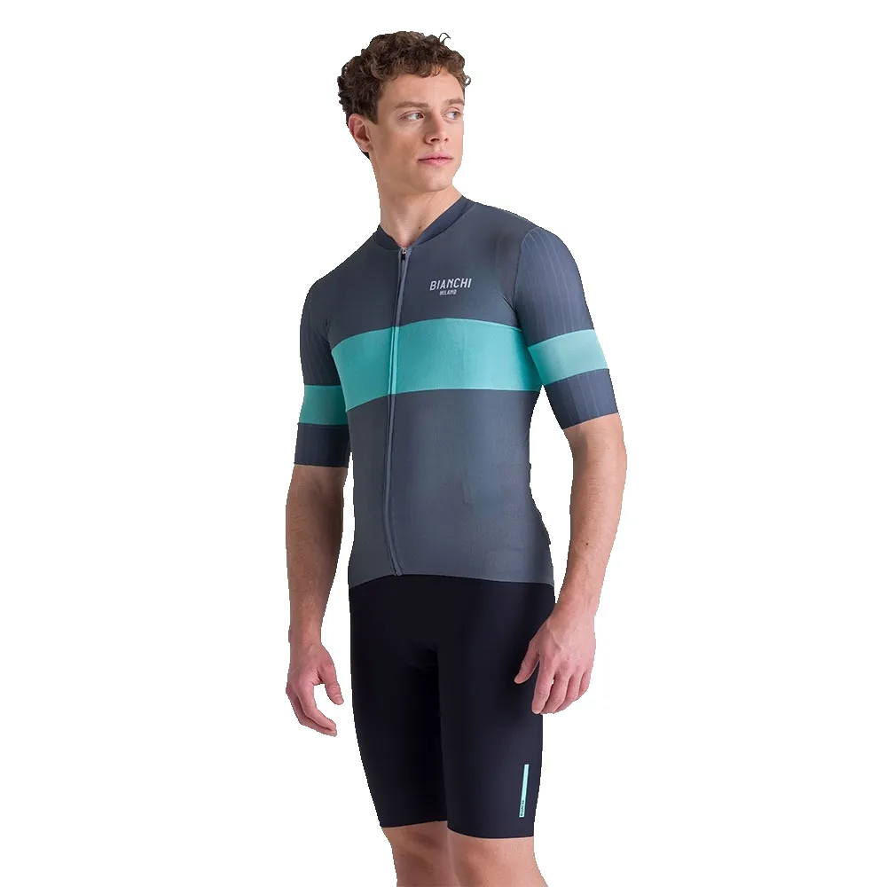 Santini Bianchi Milano Race 2025 Korta ärmar Cykeltröja Santini Bianchi Milano Race 2025 Korta ärmar Cykeltröja
