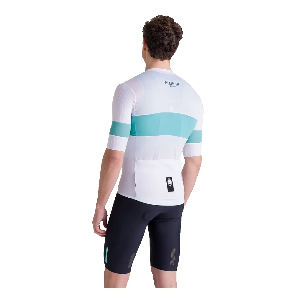 Santini Bianchi Milano Race 2025 Korta ärmar Cykeltröja Santini Bianchi Milano Race 2025 Korta ärmar Cykeltröja