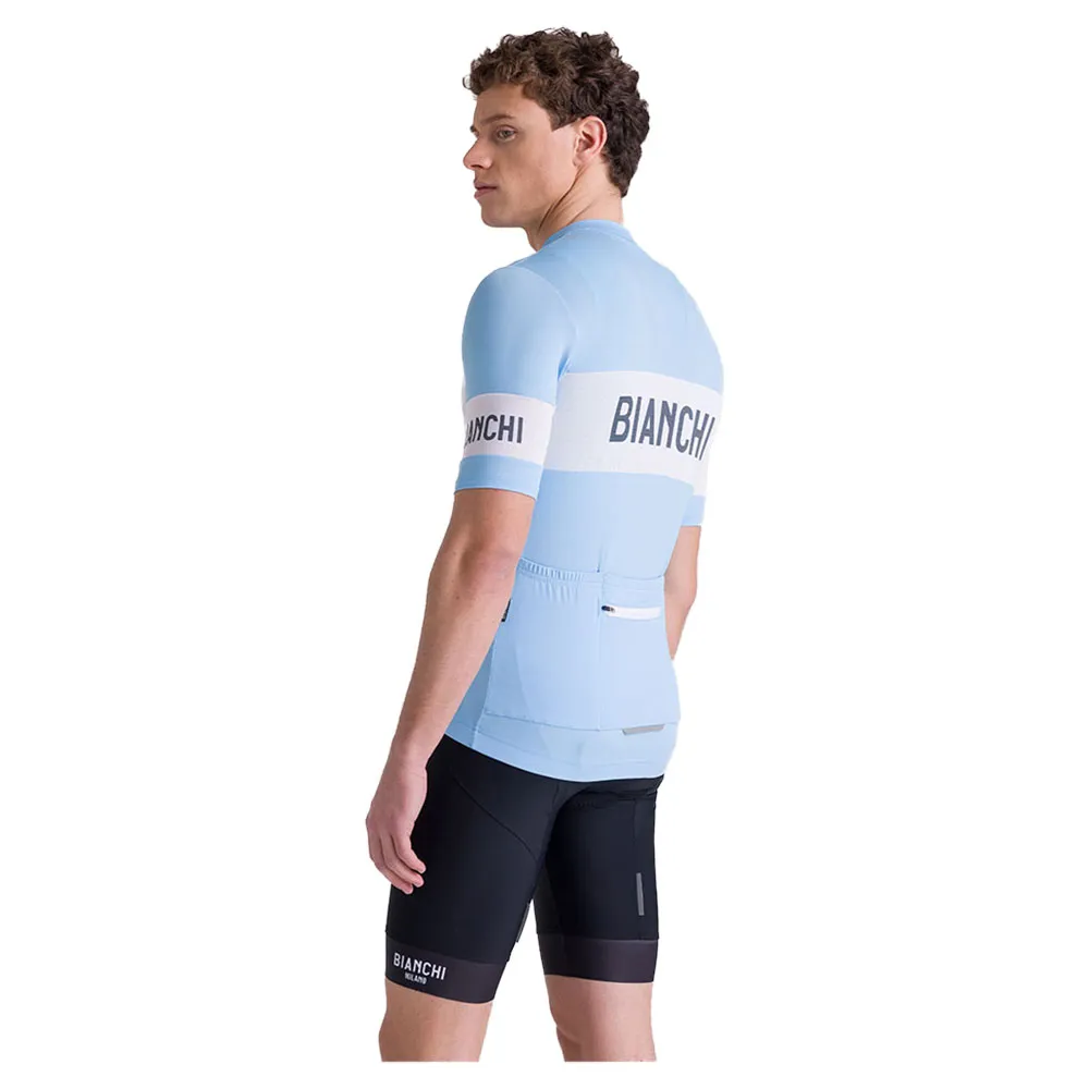Santini Bianchi Retro 2025 Korta ärmar Cykeltröja
