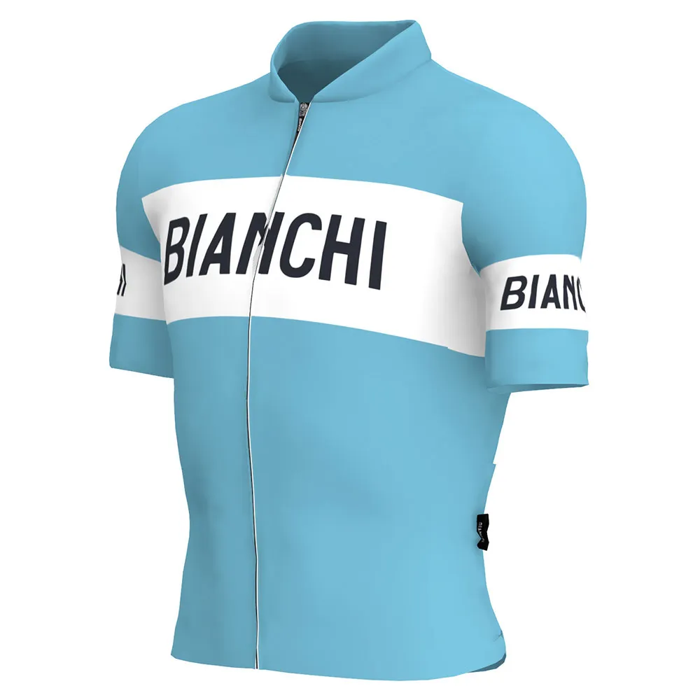 Santini Bianchi Retro 2025 Korta ärmar Cykeltröja