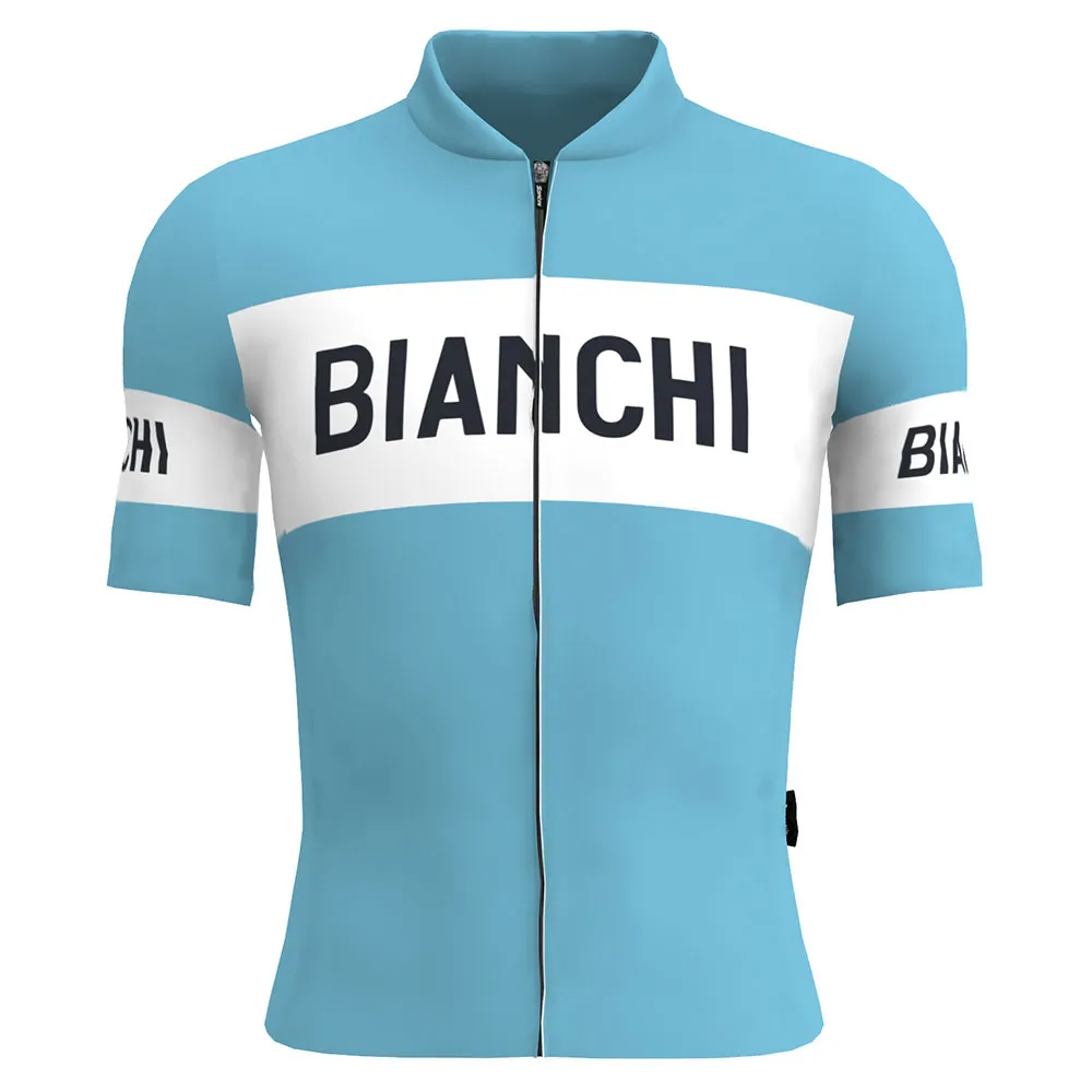 Santini Bianchi Retro 2025 Korta ärmar Cykeltröja