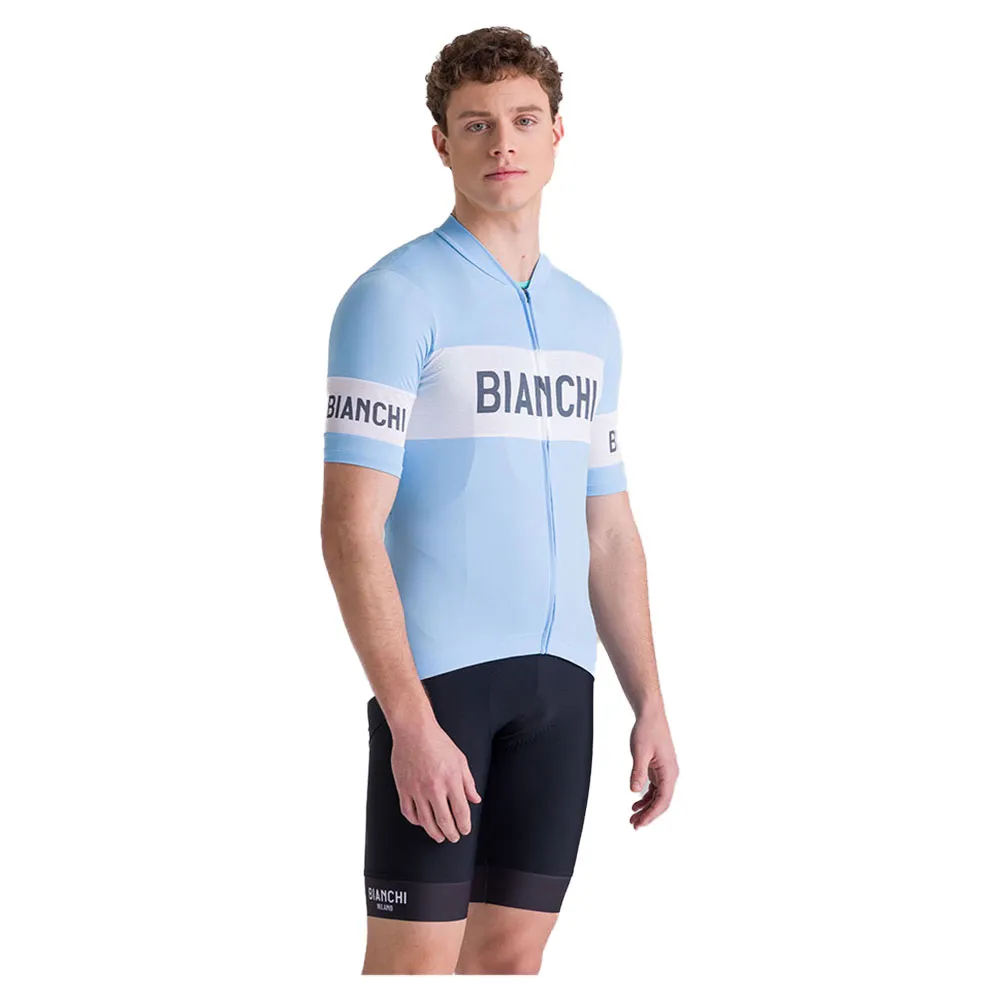 Santini Bianchi Retro 2025 Korta ärmar Cykeltröja