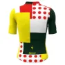 Santini Combo Tour De France Official General Leader Korta ärmar Cykeltröja