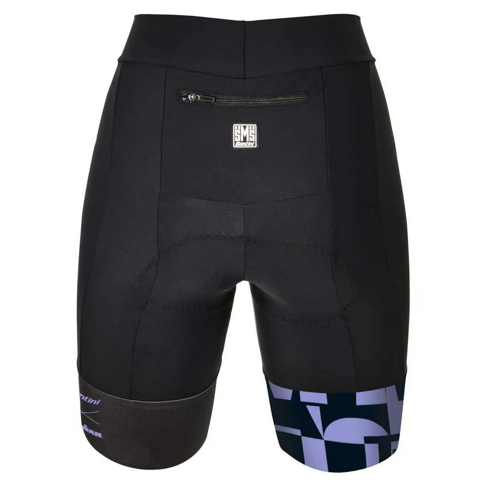 Santini Enigma X Ironman Shorts, Black / purple