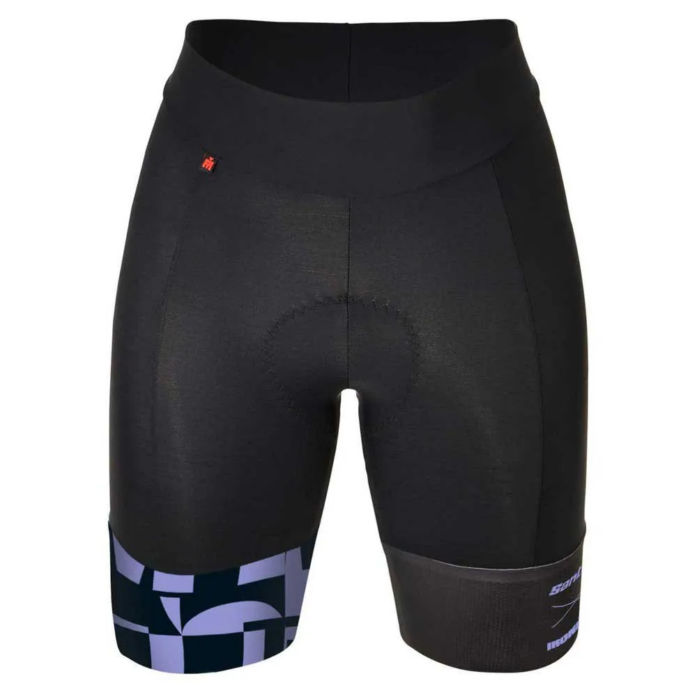 Santini Enigma X Ironman Shorts, Black / purple