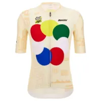 Santini Grand Départ Florence Tour De France Korta ärmar Cykeltröja Santini Grand Départ Florence Tour De France Korta ärmar Cykeltröja