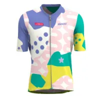 Santini Km Cero Madrid La Vuelta Official Korta ärmar Cykeltröja Santini Km Cero Madrid La Vuelta Official Korta ärmar Cykeltröja
