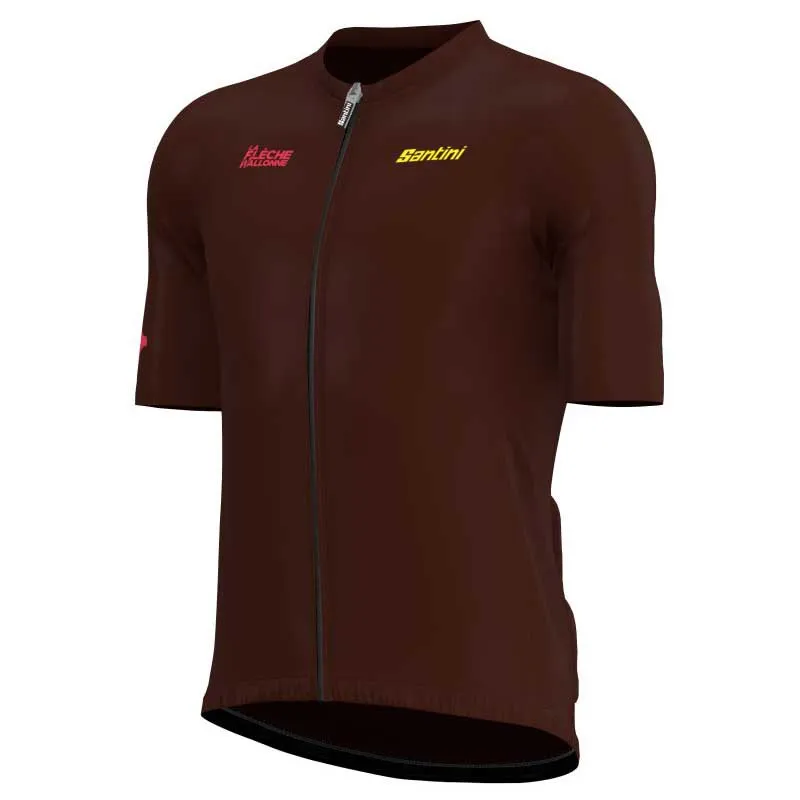 Santini La Fleche Wallone Korta ärmar Cykeltröja, Print