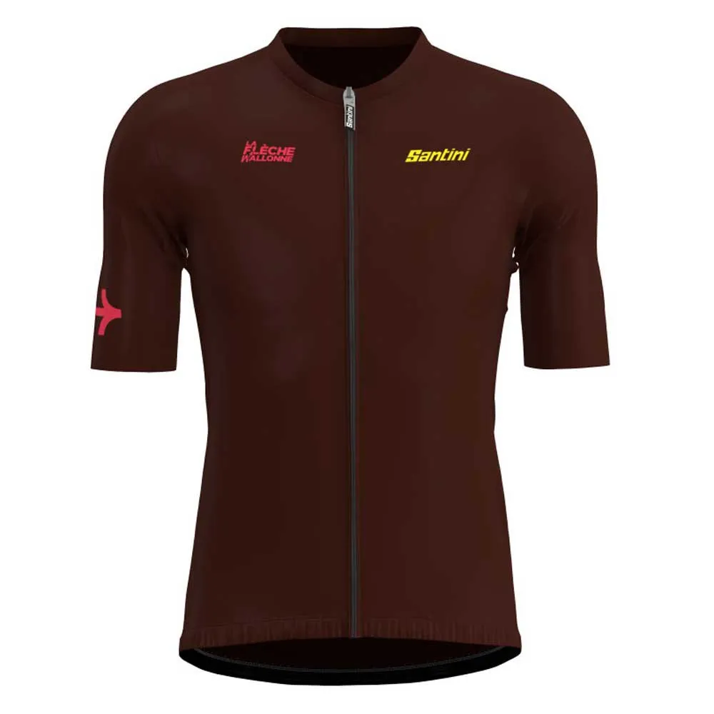 Santini La Fleche Wallone Korta ärmar Cykeltröja, Print