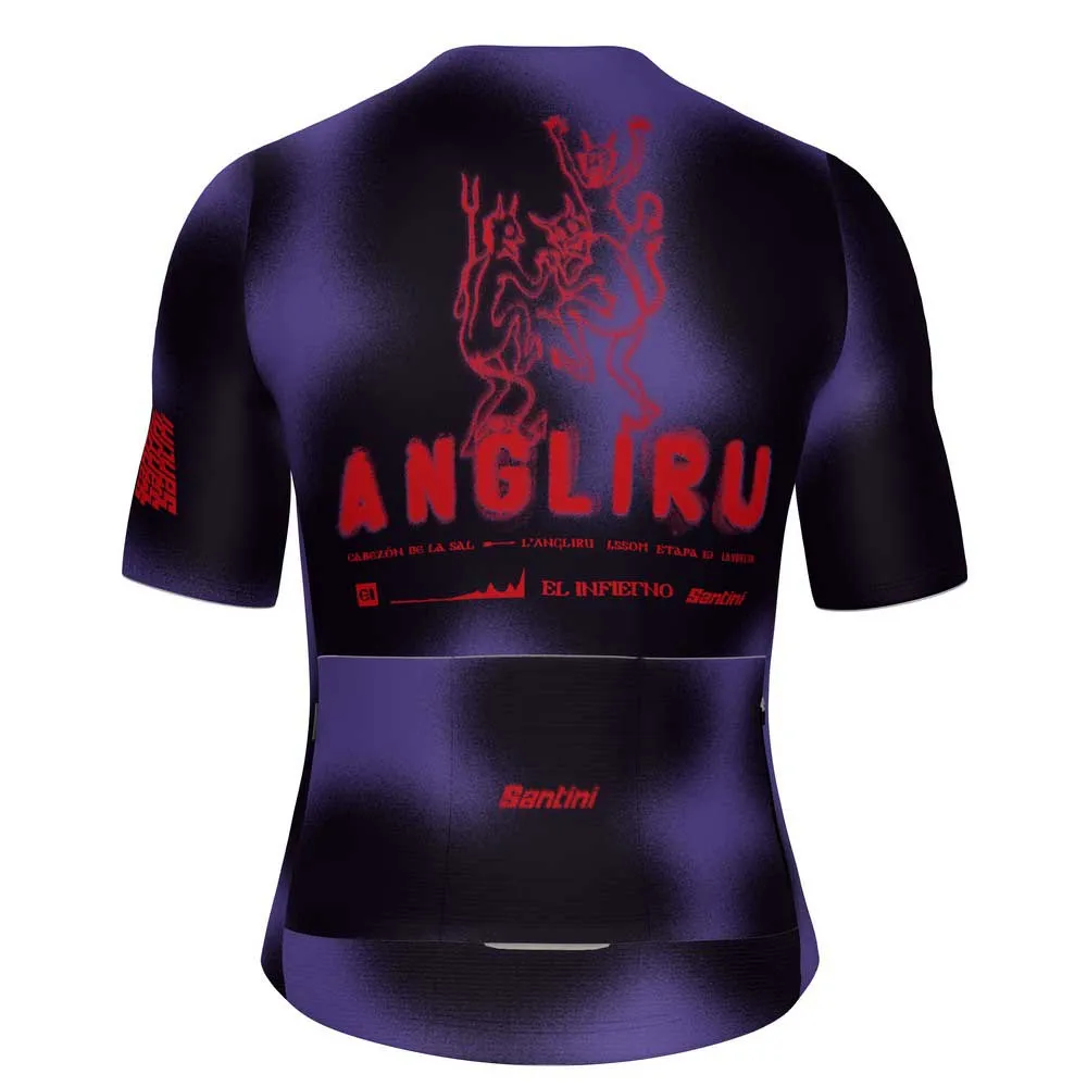 Santini La Vuelta Angliru Korta ärmar Cykeltröja
