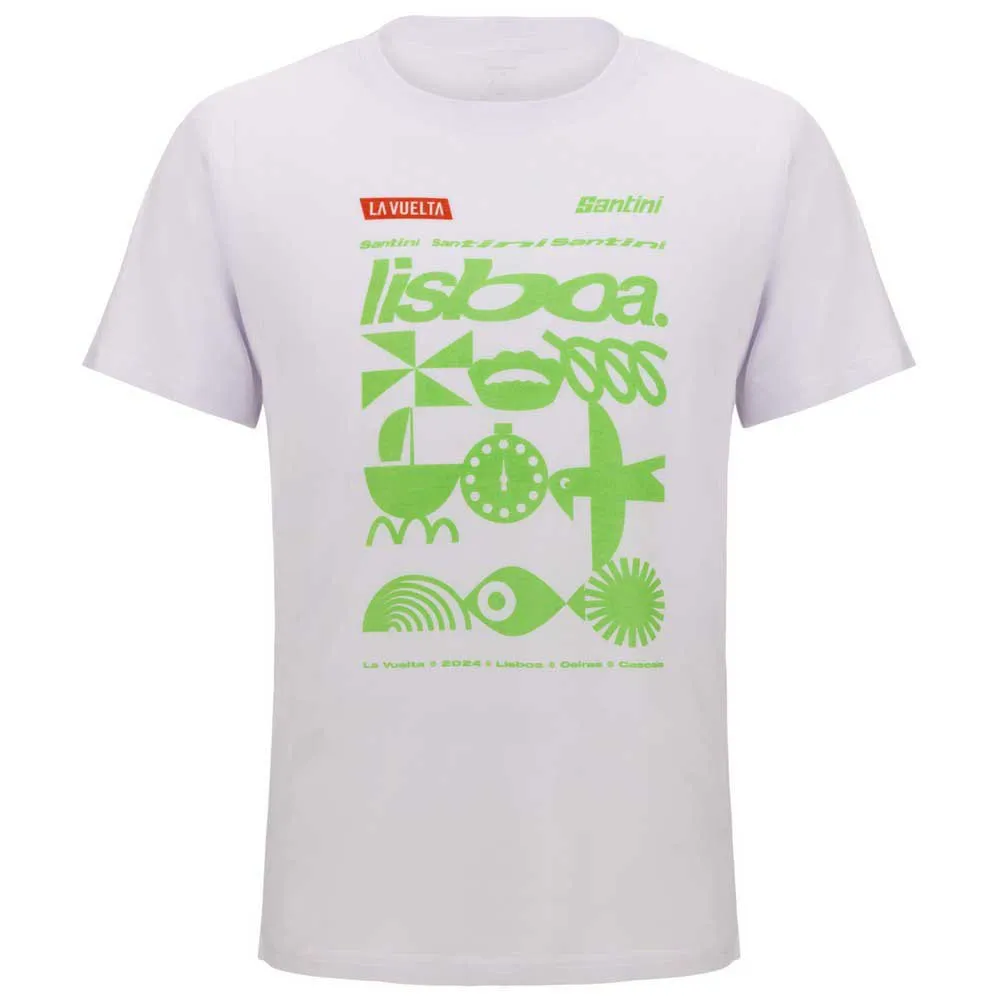 Santini La Vuelta Lisbona T-shirt Med Korta ärmar