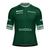 Santini La Vuelta Points Leader Korta ärmar Cykeltröja Santini La Vuelta Points Leader Korta ärmar Cykeltröja