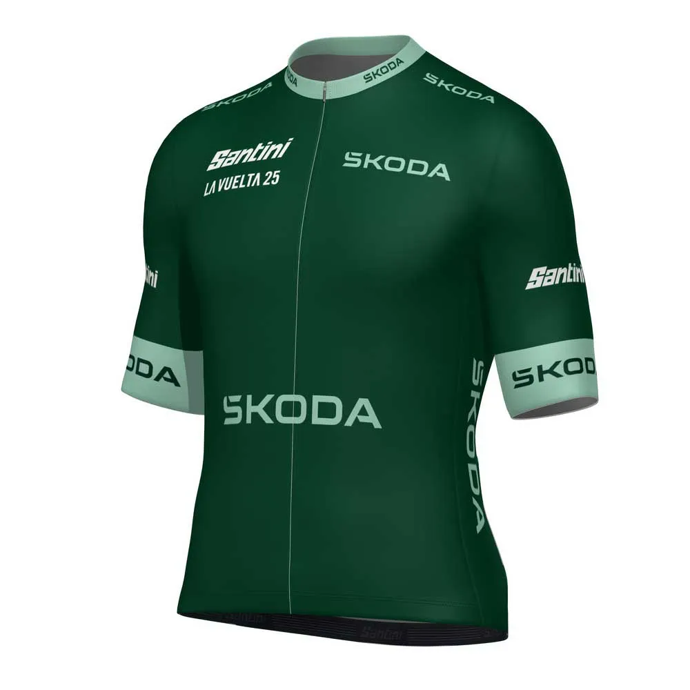 Santini La Vuelta Points Leader Korta ärmar Cykeltröja Santini La Vuelta Points Leader Korta ärmar Cykeltröja