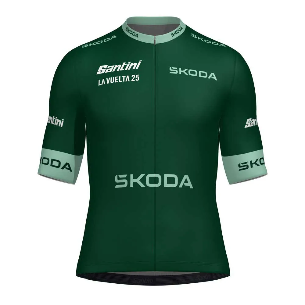 Santini La Vuelta Points Leader Korta ärmar Cykeltröja Santini La Vuelta Points Leader Korta ärmar Cykeltröja