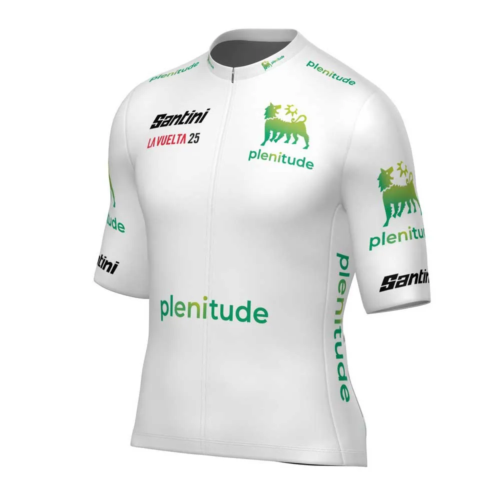 Santini La Vuelta Young Leader Korta ärmar Cykeltröja Santini La Vuelta Young Leader Korta ärmar Cykeltröja