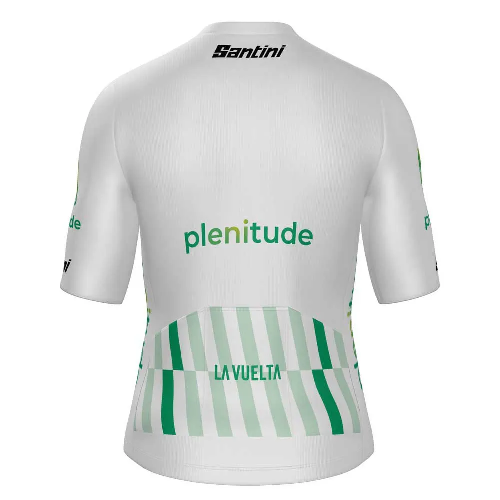 Santini La Vuelta Young Leader Korta ärmar Cykeltröja Santini La Vuelta Young Leader Korta ärmar Cykeltröja